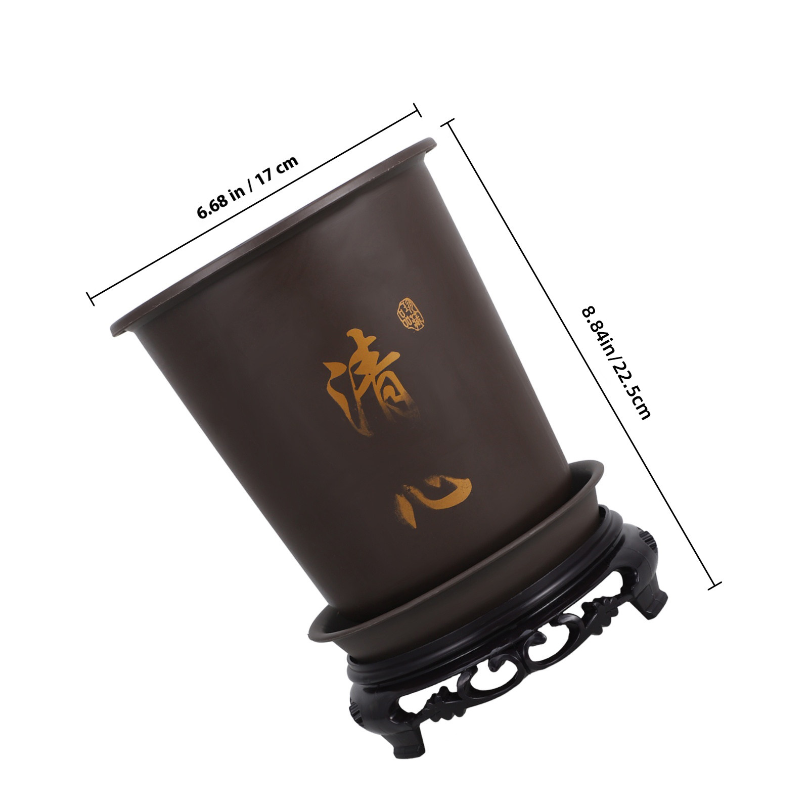 1Set Orchid Plant Pot with Tra - Bonsai Garden Design 评论和价格