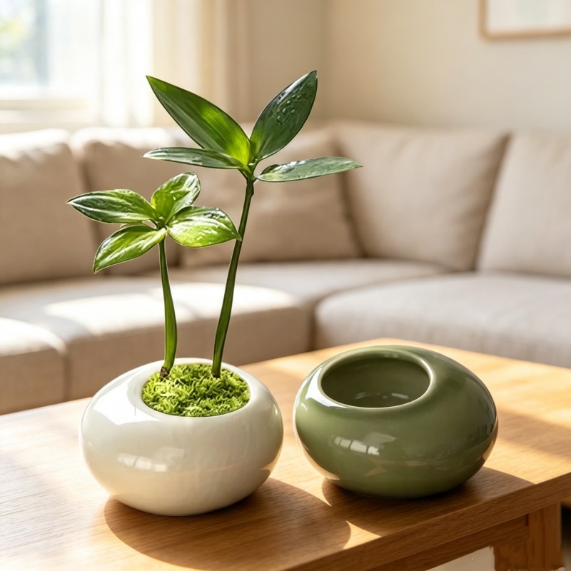Mini Ice Crack Glazed Plant Po - Bonsai Gardenia 评论和价格
