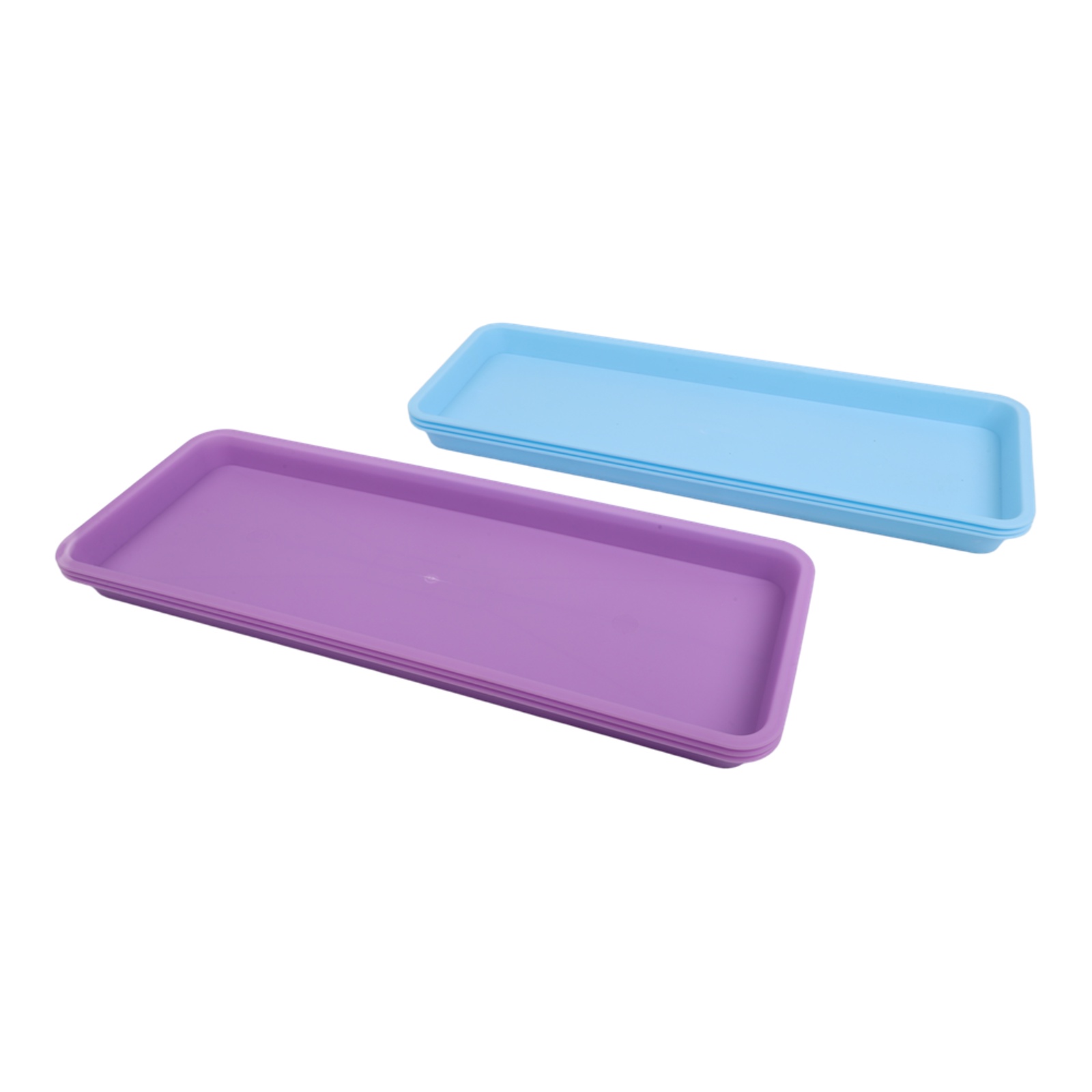 6 Piece Rectangular Plastic Fo - Drip Tray Saucer 评论和价格