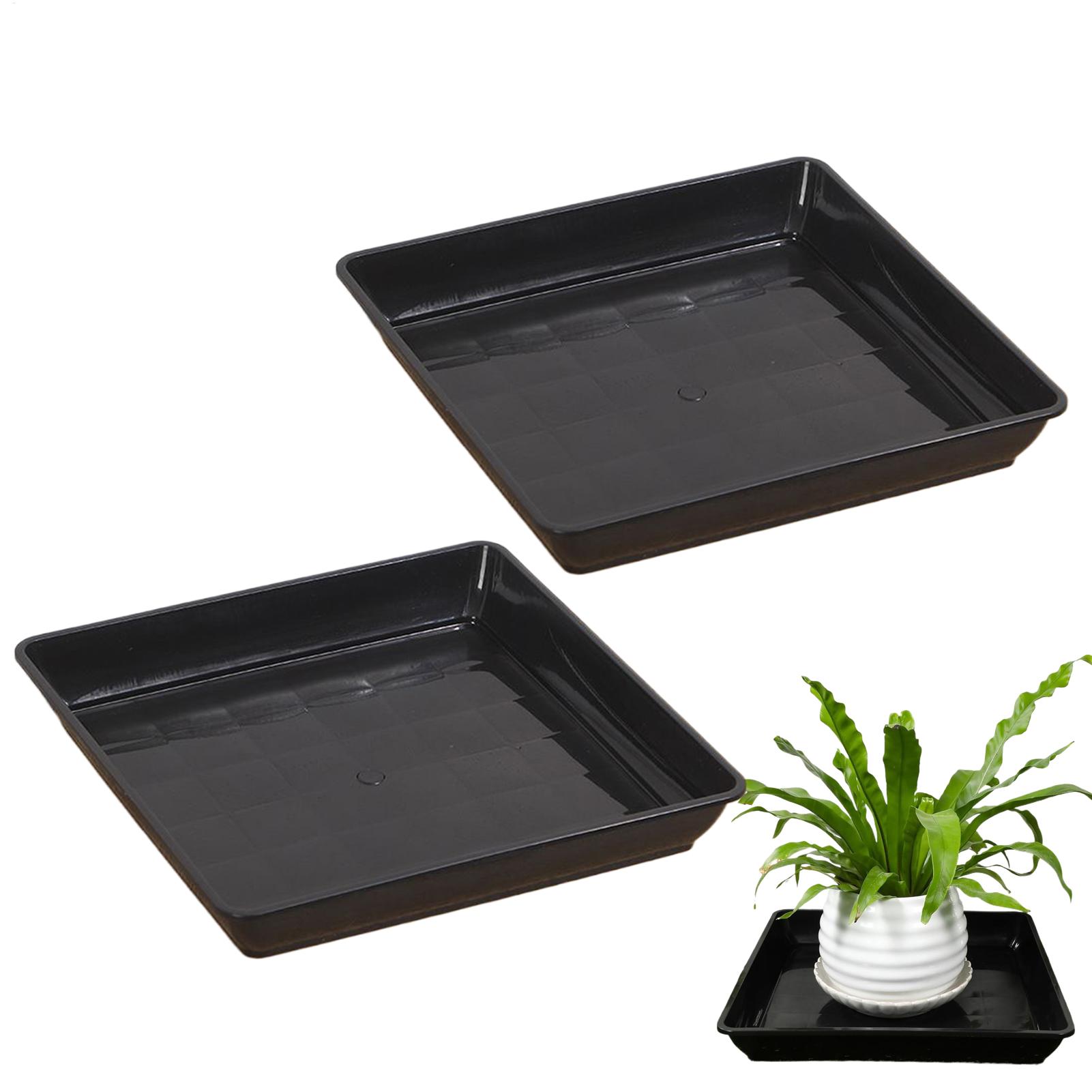 Flower Pot Trays 2Pcs/set Gard - Drip Tray Saucer 评论和价格
