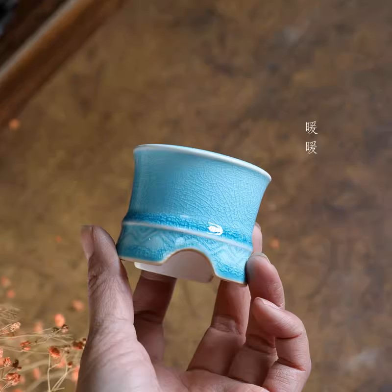 Porcelain Blue Glazed Bonsai P - Bonsai Garden Design 评论和价格