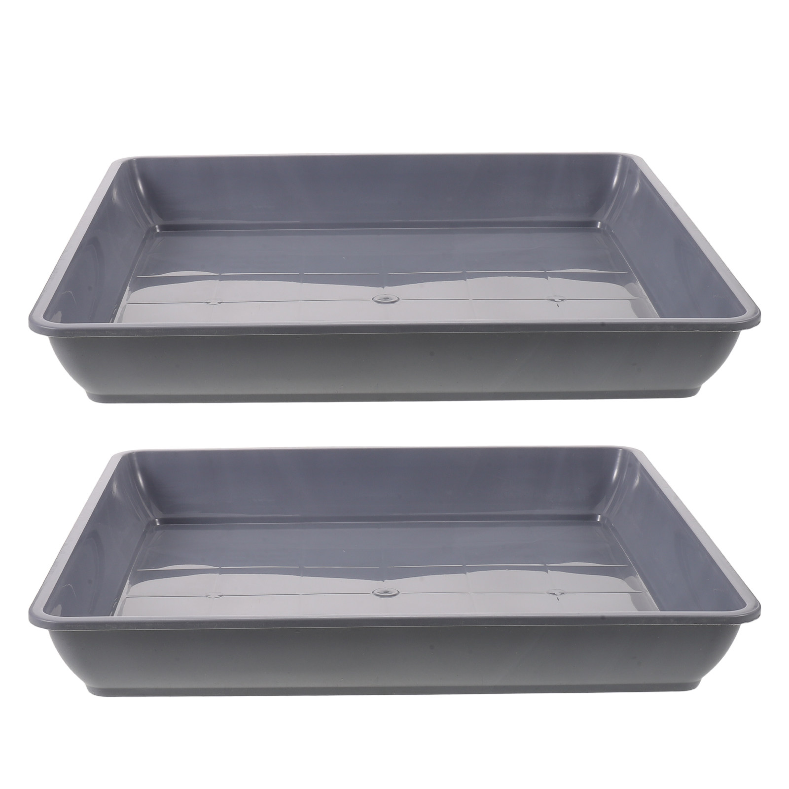 2Pcs Square Plastic Plant Pot  - Drip Tray Saucer 评论和价格