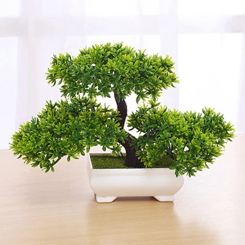 1Pcs Green Artificial Plants B - Bonsai Garden For Home 评论和价格