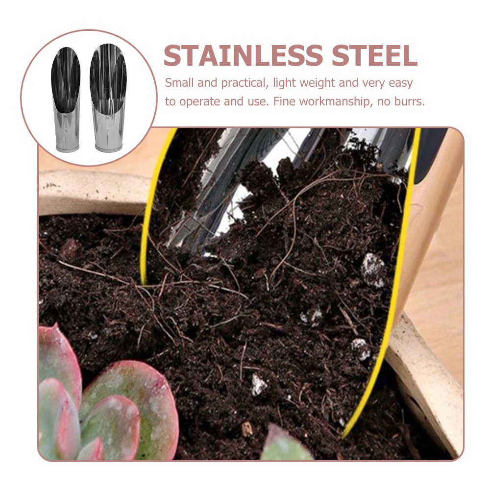 2Pcs Stainless Steel Mini Gard - Bonsai Garden Design 评论和价格