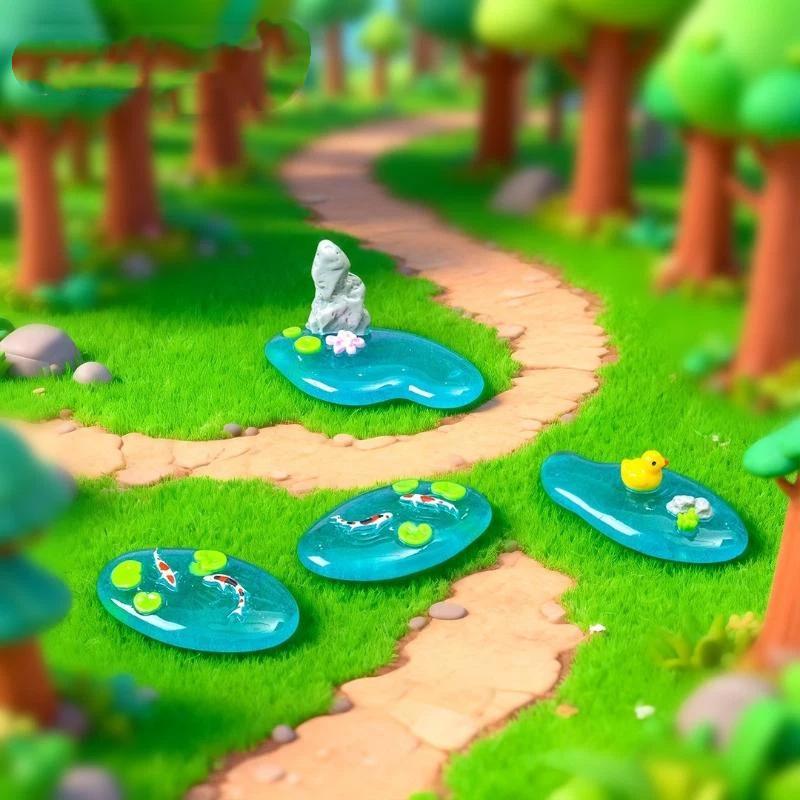 Mini Resin Pond Ornaments With - Bonsai Garden Design 评论和价格