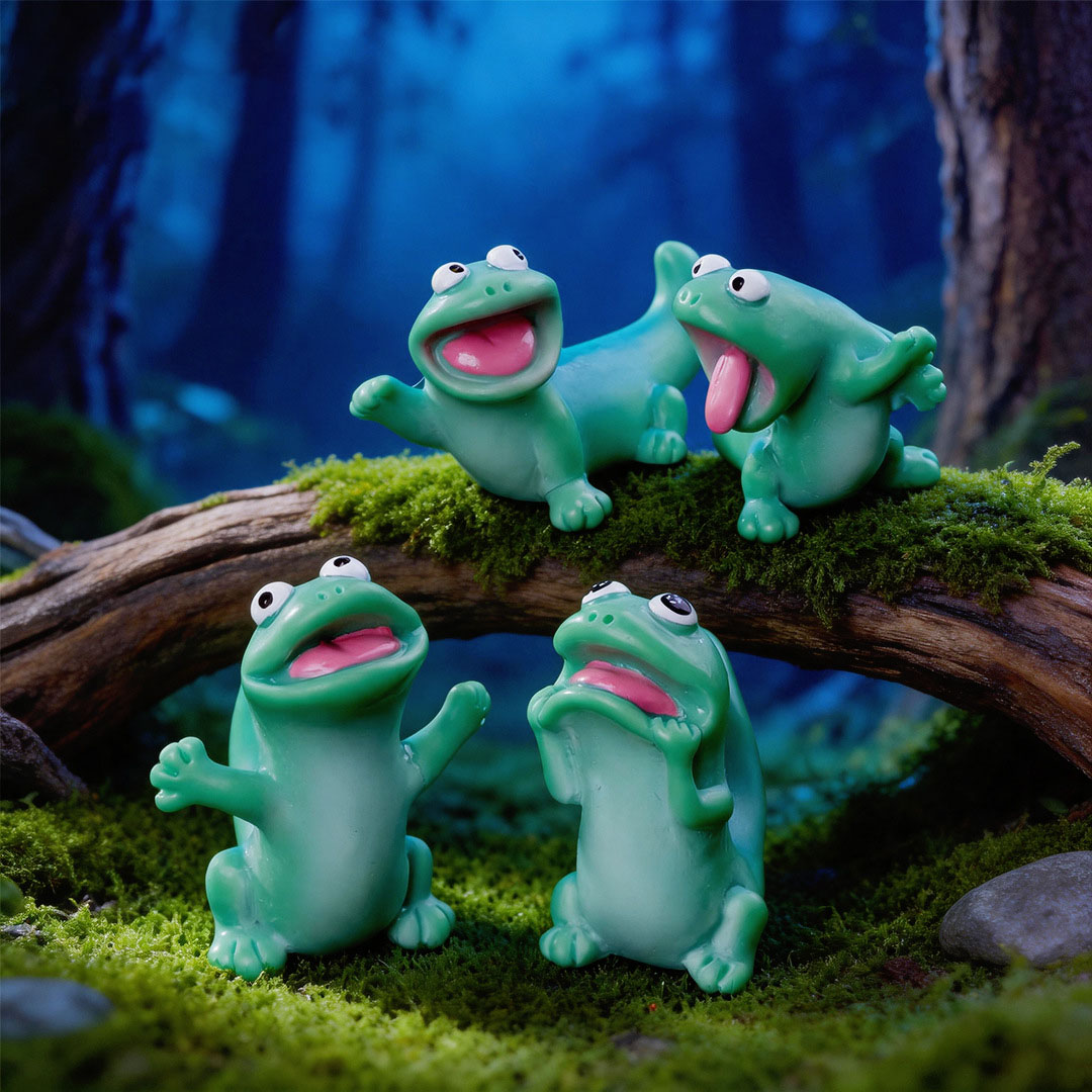 5pc Cartoon Funny Green Lizard - Bonsai Gardenia 评论和价格