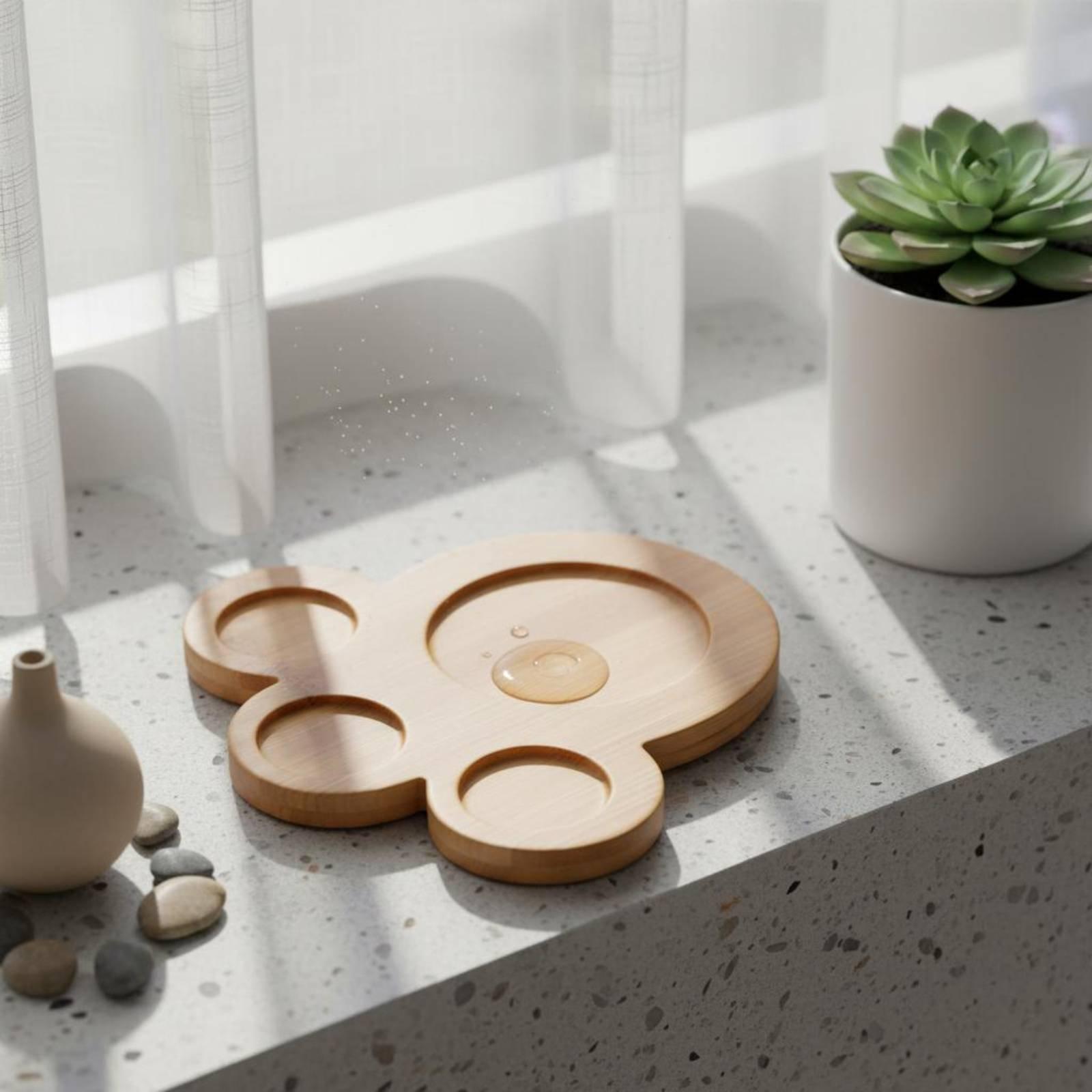 Industrial Tray Bamboo Plant B - Drip Tray Saucer 评论和价格