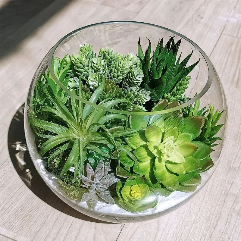 10/20Pcs PVC Succulents Plants - Bonsai Garden For Home 评论和价格